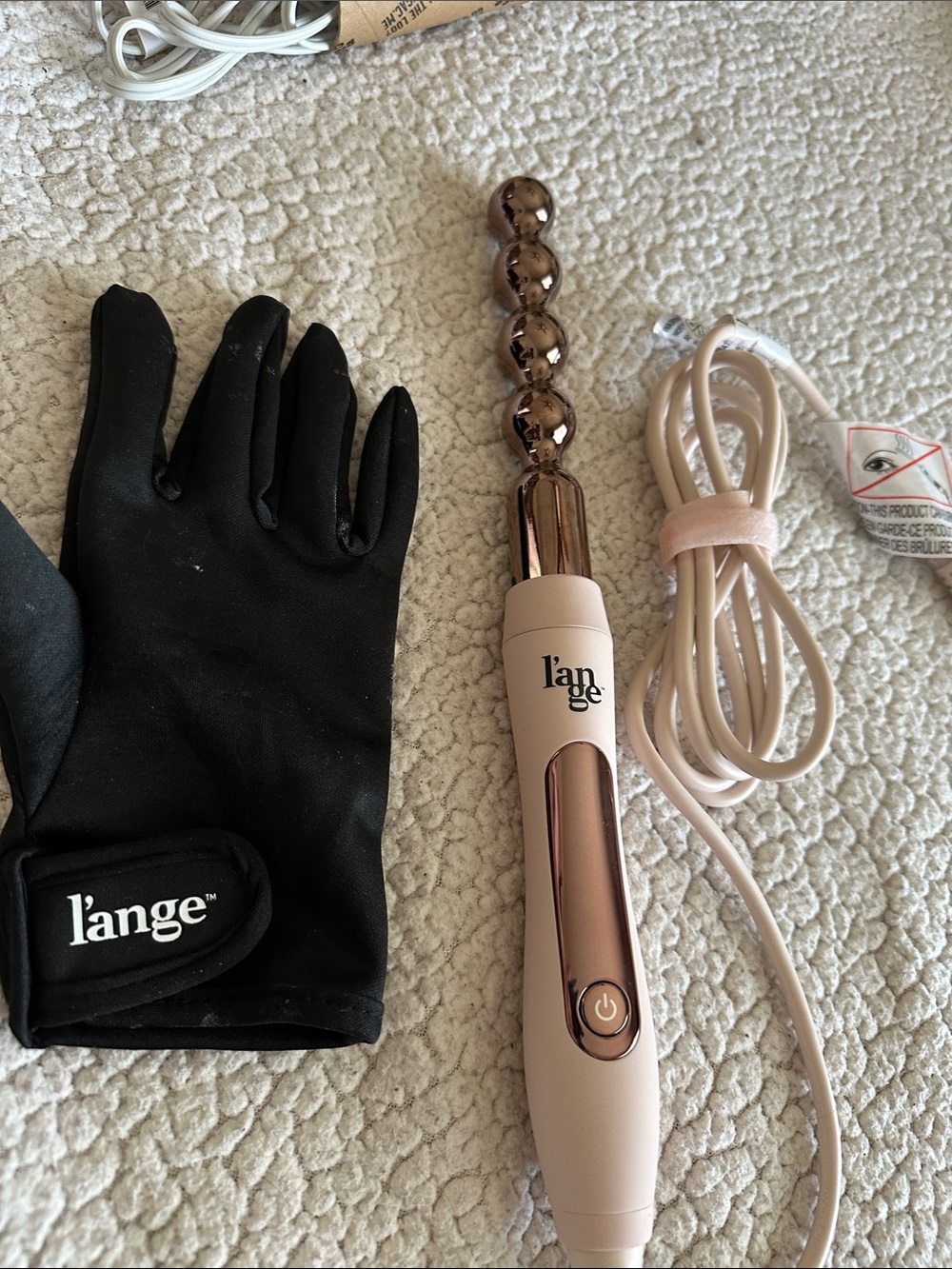 Lange Black Styling Glove with Logo